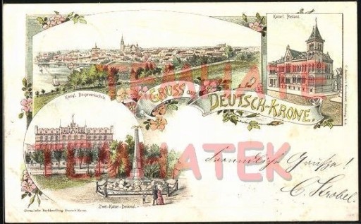 Zdjęcie oferty: WAŁCZ Gruss aus Dt. Krone Baugewerkschule 1896 RR
