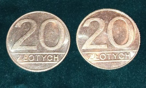 Zdjęcie oferty: 20 złotych 1989 ,1990 