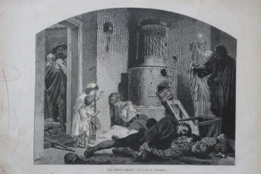 Zdjęcie oferty: Nic oprócz nędzy - 1880r. -  Artur Grottger, drzeworyt
