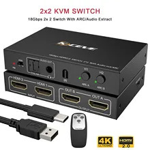 Zdjęcie oferty: Kceve 18Gbps 2x2 Hdmi z wyjściem audio 