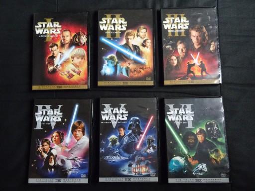 Zdjęcie oferty: Star Wars DVD I-VI DUBBING PL Gwiezdne Wojny 1-6