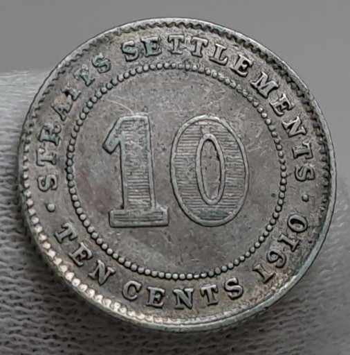 Zdjęcie oferty: STRAITS SETTLEMENTS 10 CENTS 1910