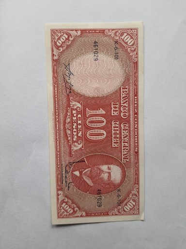 Zdjęcie oferty: Banknot 100pesos Chile