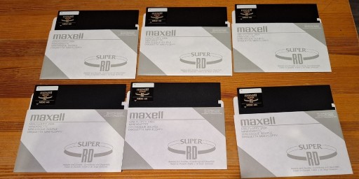 Zdjęcie oferty: 6 nieużywanych dyskietek Maxell 5'25'' - 8zł/szt. MD2-HD
