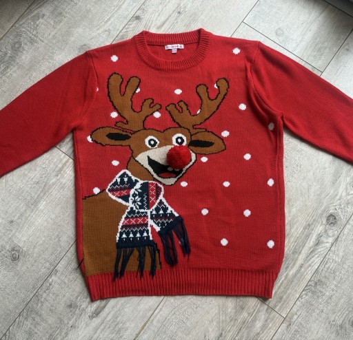 Zdjęcie oferty: Świąteczny męski sweter renifer rozmiar-XXL