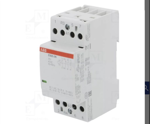 Zdjęcie oferty: Stycznik modułowy ESB25 - 31N-01, 25A, 3NO+1NC cewka 24V AC/DC  