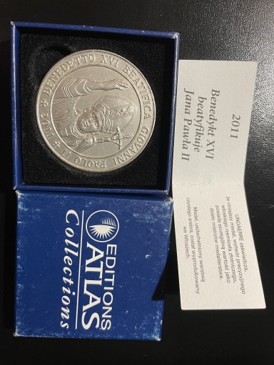 Zdjęcie oferty: Medal 2011 rok Beatyfikacja Jana Pawła 2