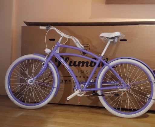 Zdjęcie oferty: Nowy rower miejski Plumbike Hermes fioletowy
