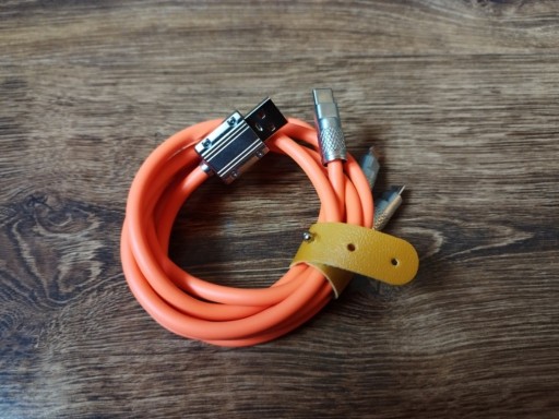 Zdjęcie oferty: Kabel USB silikonowy 3w1 micro usb USB-C lightning