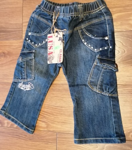 Zdjęcie oferty: Spodnie jeansy dla dziewczynki 80/86