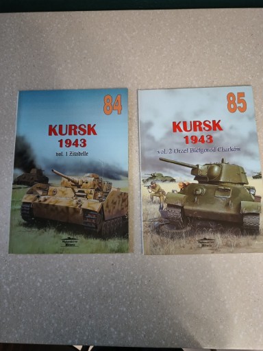 Zdjęcie oferty: Kursk 1943 część 1 i 2 , Militaria 84 , Militaria 85