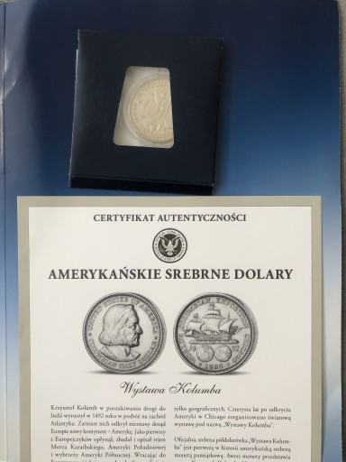 Zdjęcie oferty: USA - 1/2 DOLARA - 1893 - WYSTAWA KOLUMBA