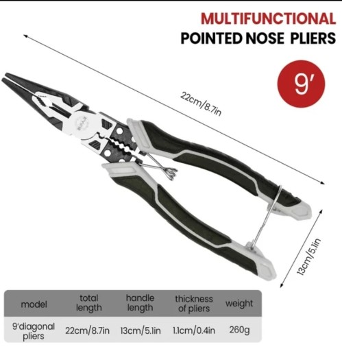 Zdjęcie oferty: Wielofunkcyjne szczypce, wąskie kombinerki AIRAJ 