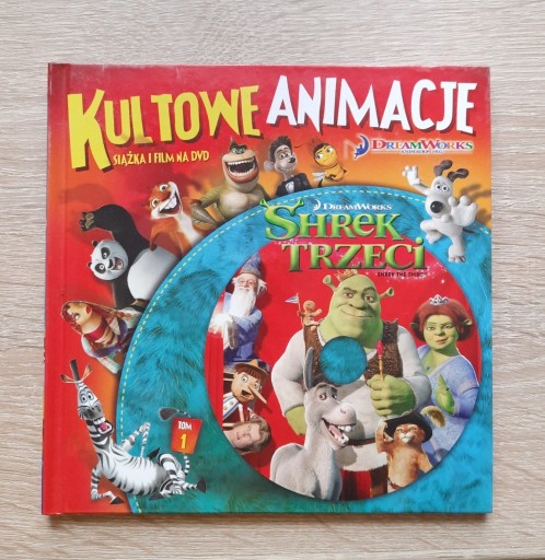 Zdjęcie oferty: Kultowe Animacje. Shrek Trzeci. Książka i film DVD