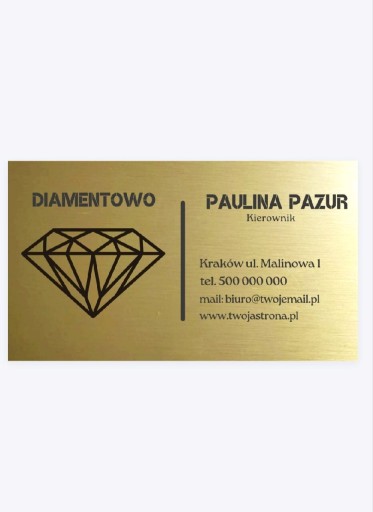 Zdjęcie oferty: Eleganckie aluminiowe wizytówki Premium producent 