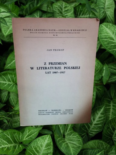 Zdjęcie oferty: Prokop Z przemian w literaturze polskiej 1907-1917