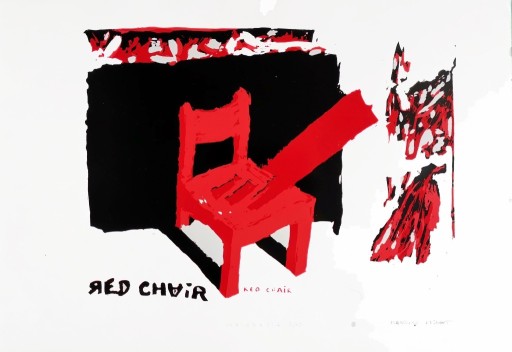 Zdjęcie oferty: Red Chair – grafika (serigrafia).