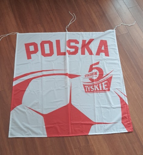 Zdjęcie oferty: flaga kibica Polska Tyskie Stadion 5