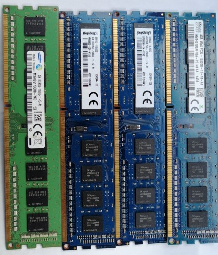 Zdjęcie oferty: Pamięć RAM Kingston Hynix Samsung PC3L 4 GB MIX
