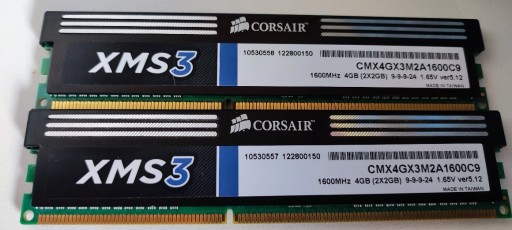 Zdjęcie oferty: PAMIĘĆ RAM CORSAIR DDR3 4GB 1600MHz TANIO !!!!