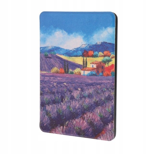 Zdjęcie oferty: Etui pokrowiec Kindle Paperwhite 1/2/3 6/7 POLE LAWENDY Budzenie usypianie