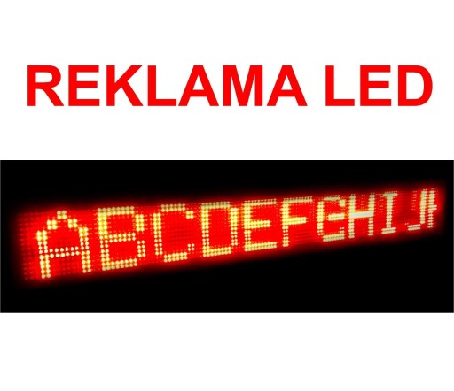 Zdjęcie oferty: Tablica Reklama  LED Panel 108x15cm + zasilacz