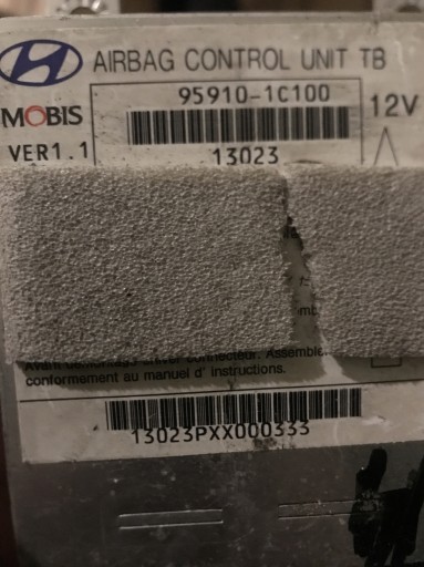 Zdjęcie oferty: 95910-1C100 Sensor Sterownik AirBag Hyundai Getz  