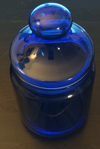 Zdjęcie oferty: pojemnik szklany kobalt na sól cukier mąkę