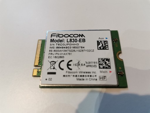 Zdjęcie oferty: Modem WWAN Fibocom L830-EB 