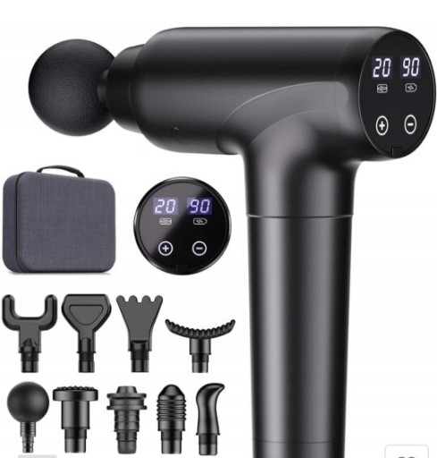 Zdjęcie oferty: COTSOCO PISTOLET DO MASAŻU MASAŻER TKANEK GŁĘBOKICH  MIĘŚNI 9 KOŃCÓWEK 