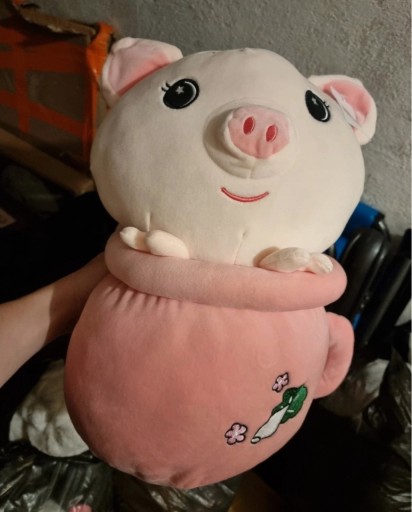 Zdjęcie oferty: Maskotka swinka w kubku z kocem dla dzieci