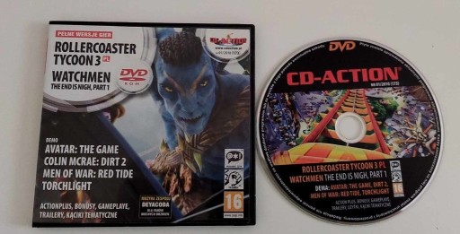 Zdjęcie oferty: Rollercoaster Tycoon 3 PL / Watchmen - CD-Action