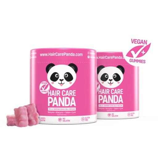 Zdjęcie oferty: żelki zdrowe paznokcie hair care panda niacyna