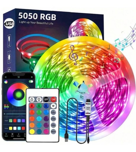 Zdjęcie oferty: Listwa LED RGB: Świetlne Dekoracje - 10m