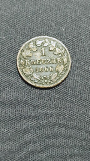 Zdjęcie oferty: 1 KRAJCAR BAWARIA 1866 ROK 0.166