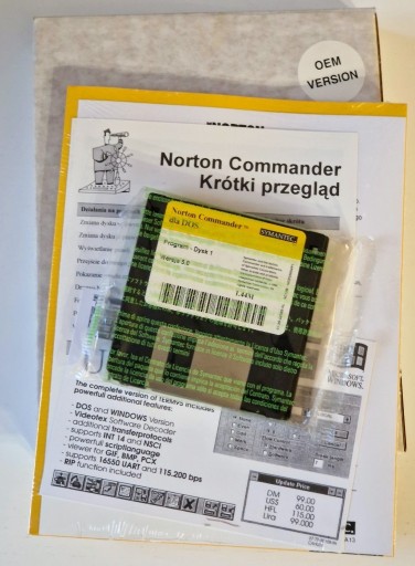 Zdjęcie oferty: [RETRO PC] Norton Commander 5.0 DOS - PL, dyskietki, nierozpakowany, BOX #3
