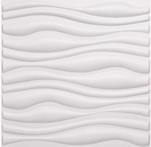 Zdjęcie oferty: Teksturowane panele ścienne 3D białe, 50x50cm 12 s