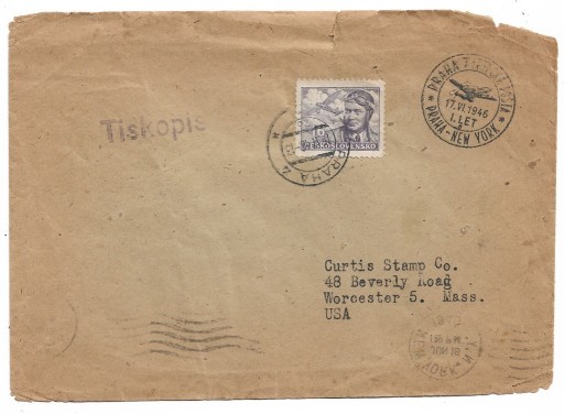 Zdjęcie oferty: Pierwszy lot Praha - New York 17.VI.1946