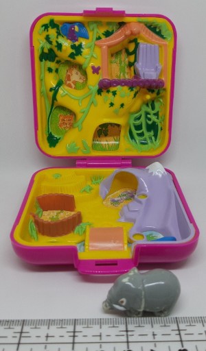 Zdjęcie oferty: 1989r Bluebird Polly Pocket Wild Zoo World słoń