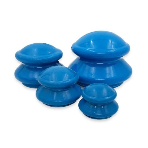 Zdjęcie oferty: Bańki chińskie gumowe do masażu - komplet 4 sztuki - antycellulitowe