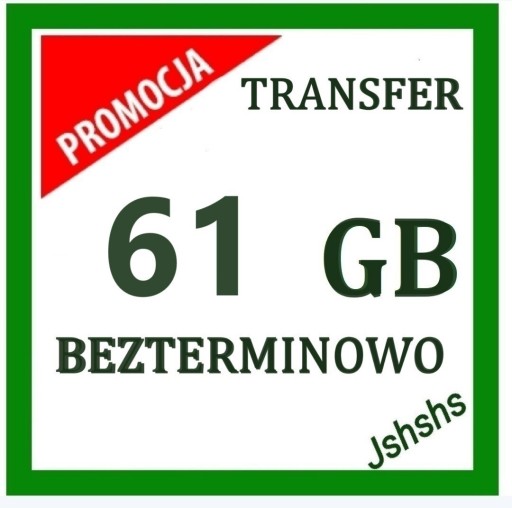 Zdjęcie oferty: TRANSFER  61 GB Chomikuj BEZTERMINOWO