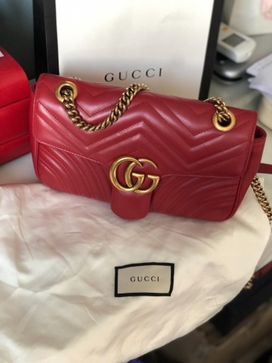 Zdjęcie oferty: Gucci Marmont Red z paragonem