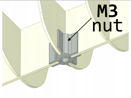 Zdjęcie oferty: Uchwyt M3 mocowania kartonowego okrętu w podstawce