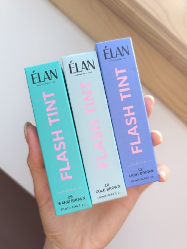 Zdjęcie oferty: ELAN zestaw farb do Brwi Flash Tint, 3 x 10 ml