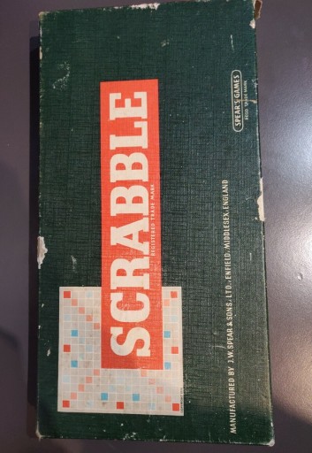 Zdjęcie oferty: Scrabble Spear's Games 1955 vintage, retro 