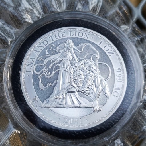 Zdjęcie oferty: Srebrna moneta Una and The Lion - Una i Lew  2021