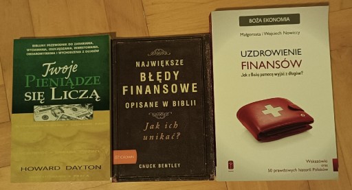 Zdjęcie oferty: Książki chrześcijańskie o zarządzaniu finansami