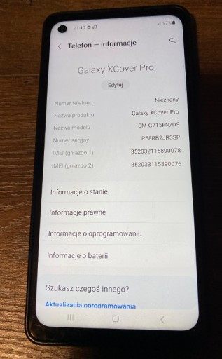 Zdjęcie oferty: Telefon Samsung XCover Pro SM-G715FN/DS