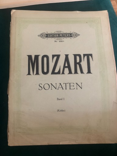 Zdjęcie oferty: Mozart Klaviersonaten Band I. Edition Peters.