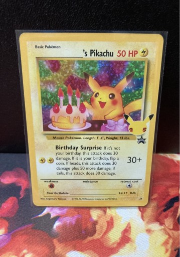 Zdjęcie oferty: Karta Pokemon TCG Celebrations ___’s Pikachu
